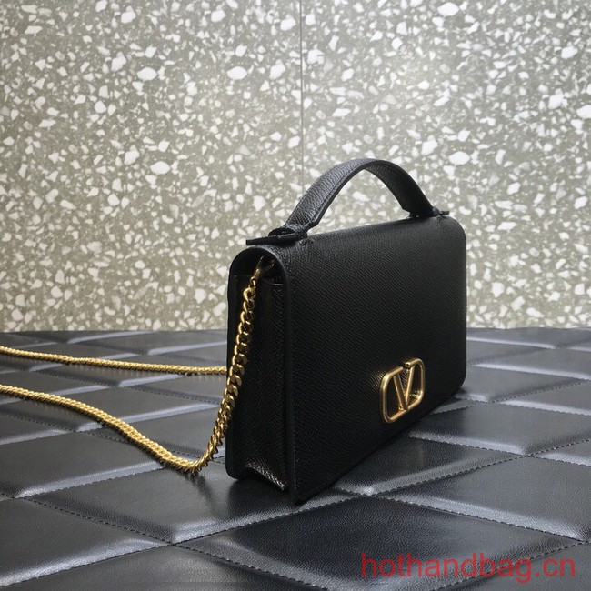 VALENTINO grain calfskin leather bag 0688 black