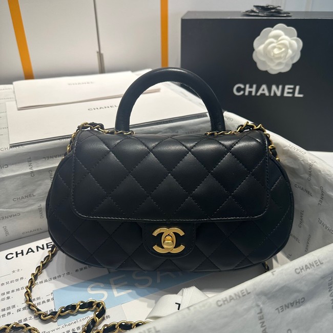 Chanel flap bag with top handle AS4569 Black