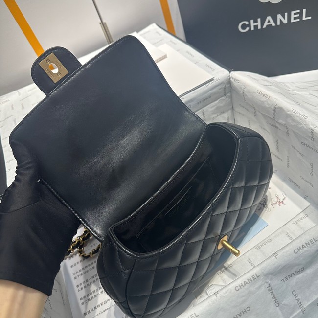 Chanel flap bag with top handle AS4569 Black