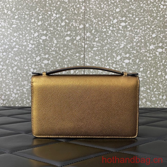 VALENTINO grain calfskin leather bag 0688 gold