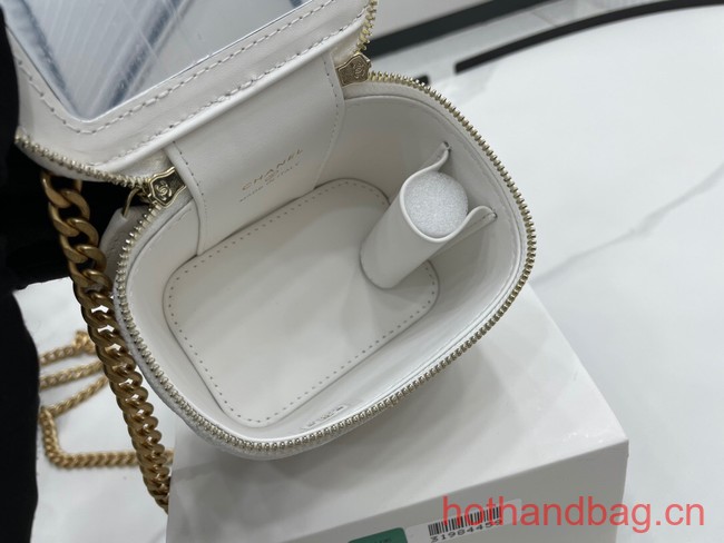 Chanel NANO CLUTCH WITH CHAIN A68129 white