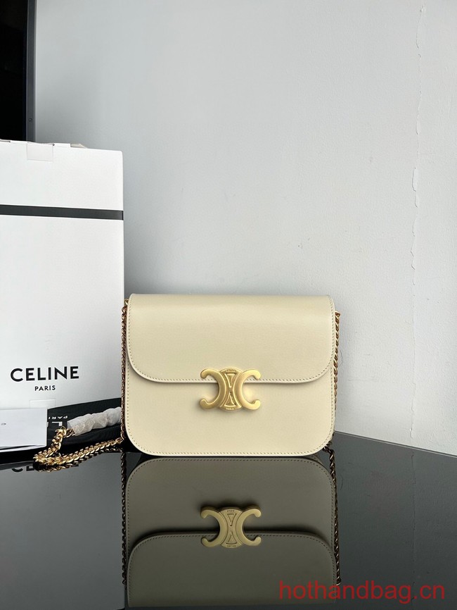 Celine MEDIUM COLLEGE BAG IN SHINY CALFSKIN 113583 PAMPA