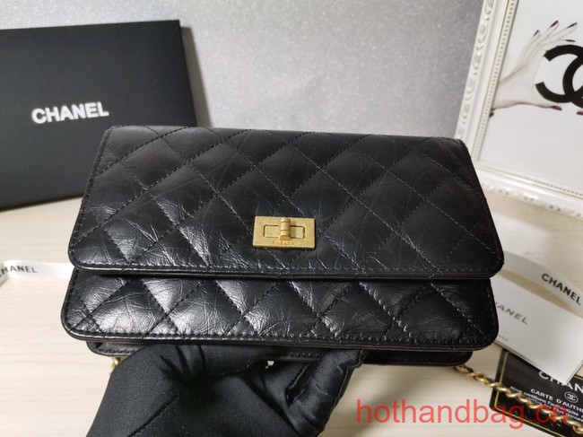 Chanel CLASSIC WALLET ON CHAIN AP0251 Black