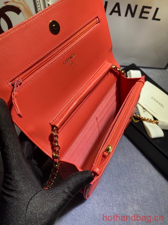 Chanel WALLET ON CHAIN AP1794 red