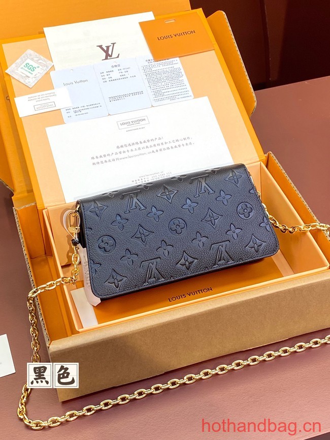 Louis Vuitton Wallet On Chain Metis M82836 black