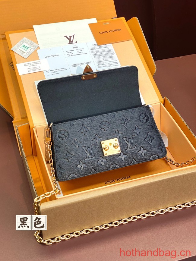 Louis Vuitton Wallet On Chain Metis M82836 black