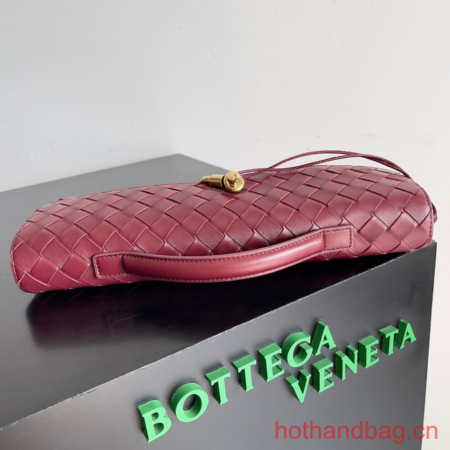 Bottega Veneta Long Clutch Andiamo With Handle 741511 Barolo