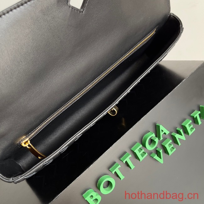 Bottega Veneta Long Clutch Andiamo With Handle 741511 black