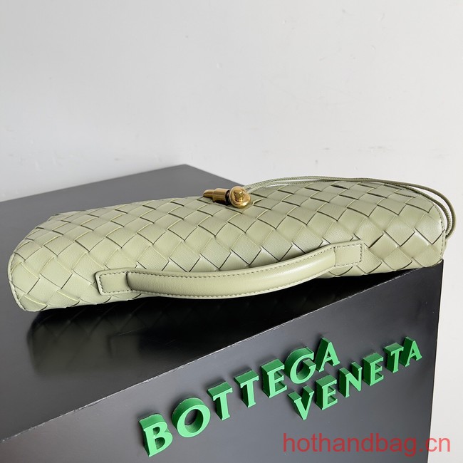 Bottega Veneta Long Clutch Andiamo With Handle 741511 light green