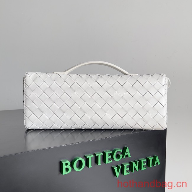 Bottega Veneta Long Clutch Andiamo With Handle 741511 white