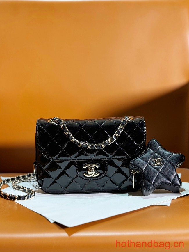 Chanel Mini Flap Bag & Star Coin Bag AS4646 black