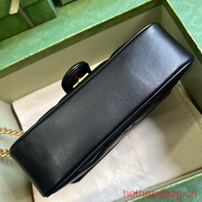 GUCCI GG MARMONT MINI SHOULDER BAG 446744 black