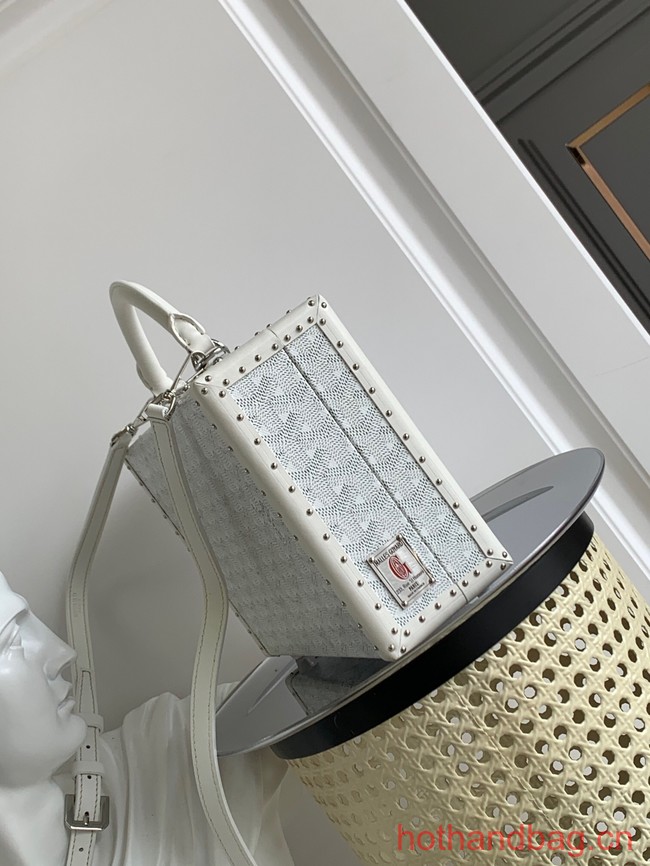 Goyard Calfskin Leather Tote Bag 20301 white