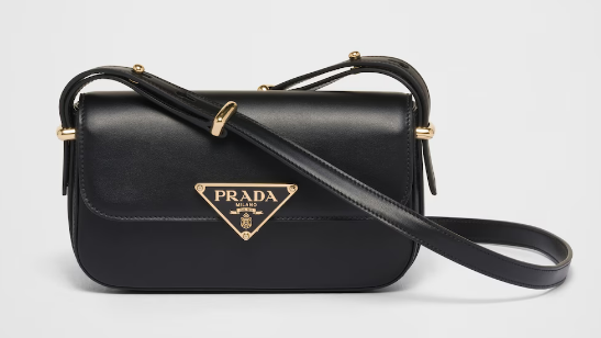 Prada Leather shoulder bag 1BD339 black