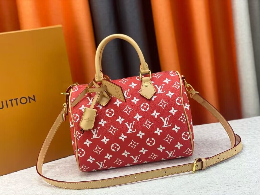 Louis Vuitton LV2024 Speedy 25 M24424 Red