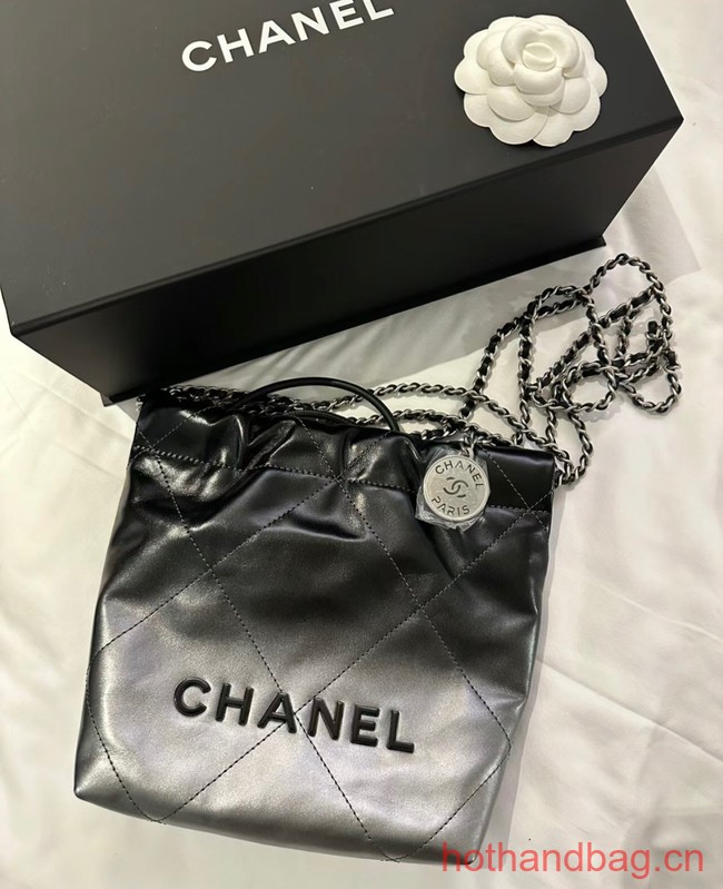 CHANEL 22 MINI HANDBAG AS3980 GRAY