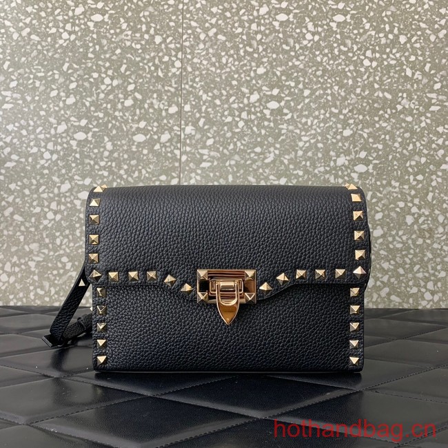 VALENTINO GARAVANI Loco Calf leather bag 0322 black