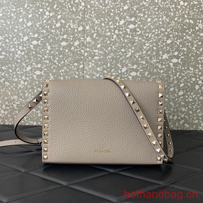 VALENTINO GARAVANI Loco Calf leather bag 0322 gray