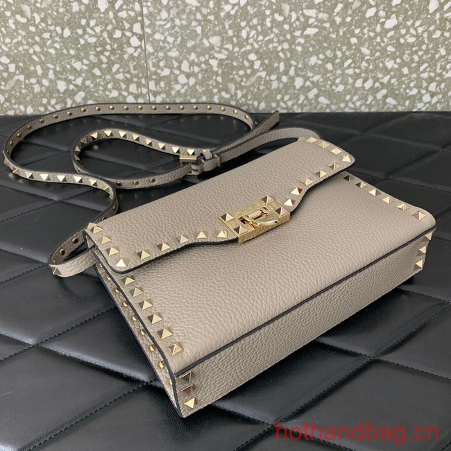 VALENTINO GARAVANI Loco Calf leather bag 0322 gray