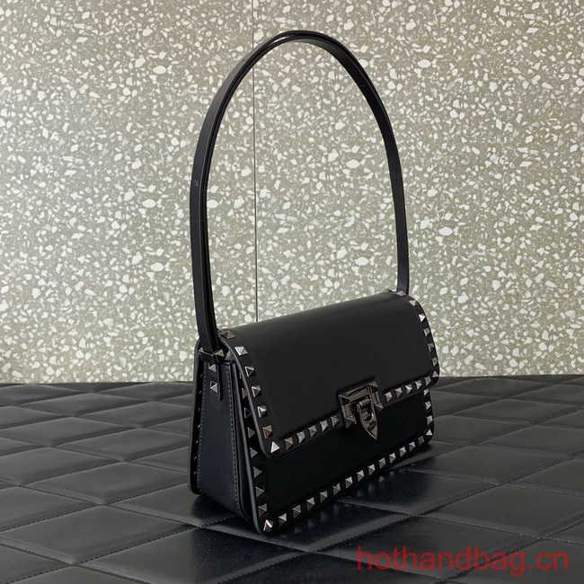 VALENTINO GARAVANI ROCKSTUD23 calfskin bag AZS098 black