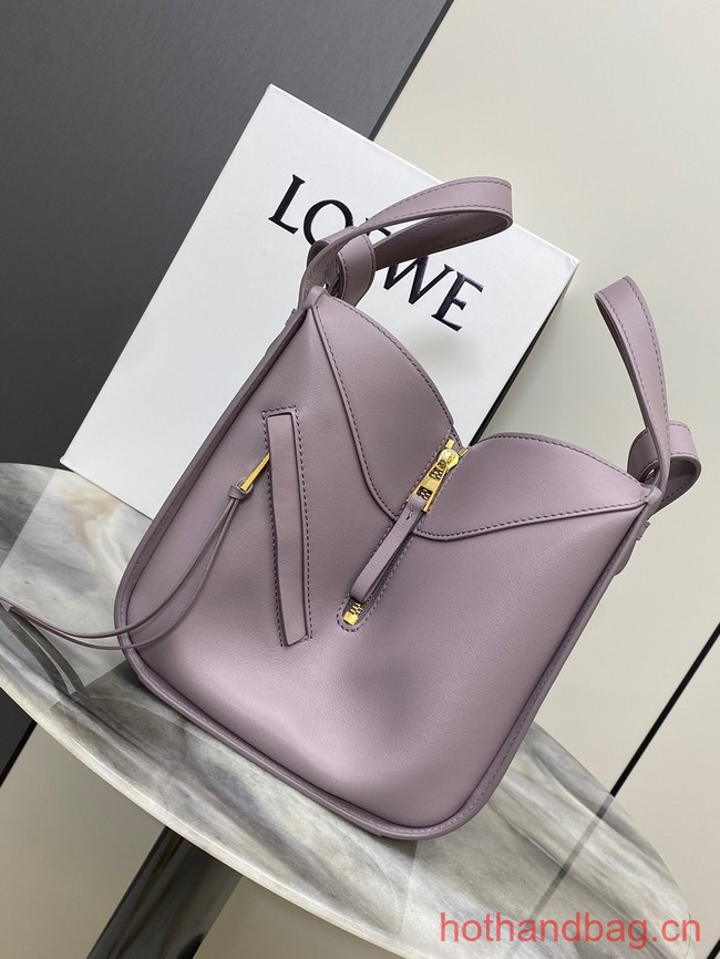 Loewe Classic Satin cow leather Hammock bag 96553 Light purple