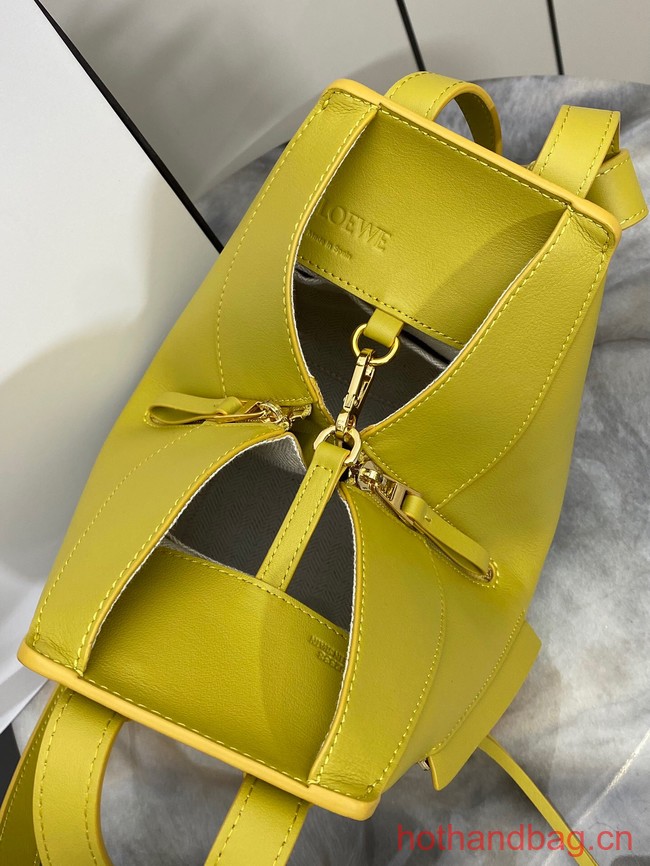 Loewe Classic Satin cow leather Hammock bag 96553 yellow