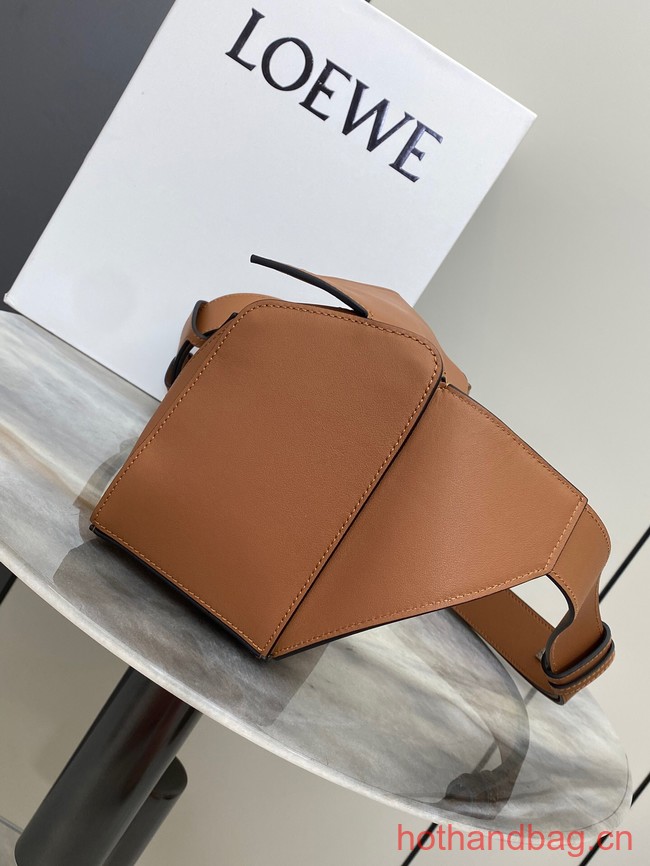 Loewe Small Classic Leather Puzzle Fanny Pack 02963 brown