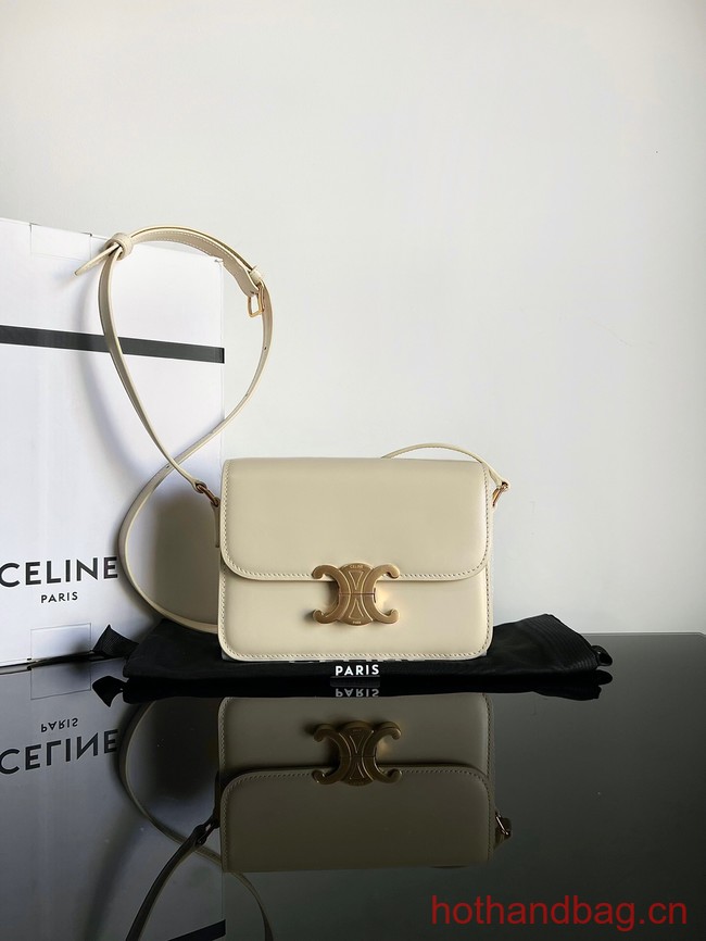 Celine TEEN TRIOMPHE BAG IN SHINY CALFSKIN 188423 NUDE