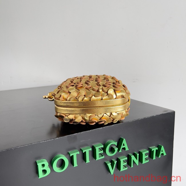 Bottega Veneta KnotIntreccio lamina leather 717622 Gold&Gold finish