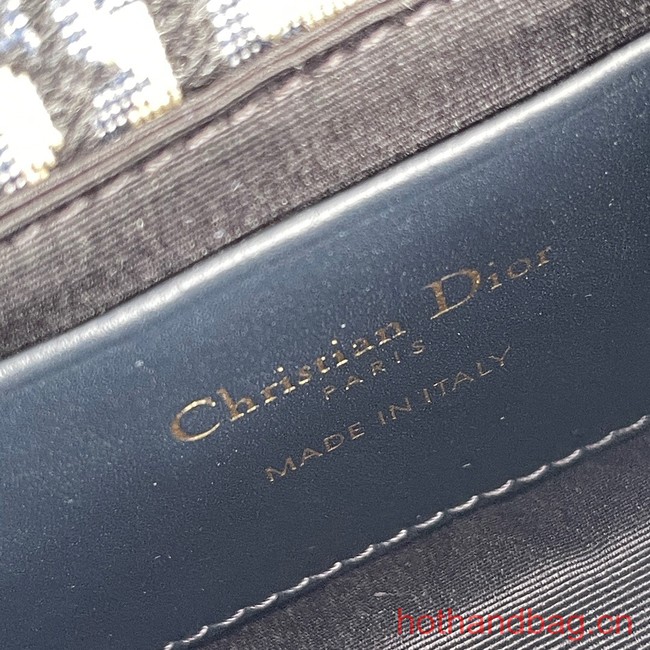 DIOR Oblique Jacquard CARO POUCH S2105 blue