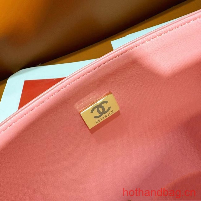 Chanel CLASSIC HANDBAG A01112 Coral Pink