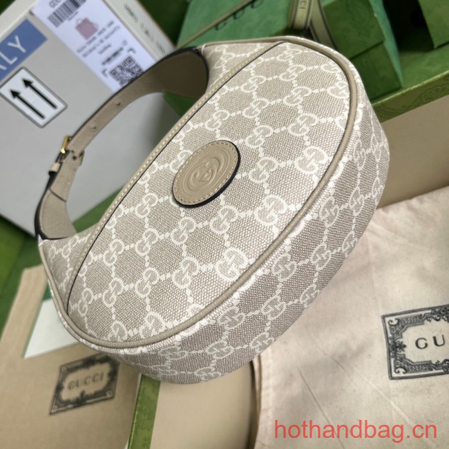 Gucci GG HALF-MOON-SHAPED MINI BAG 726843 Beige