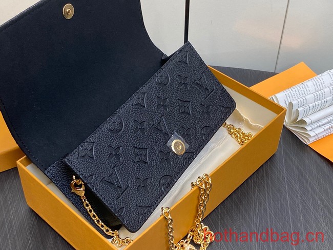 Louis Vuitton Wallet On Chain Lily M46919 black