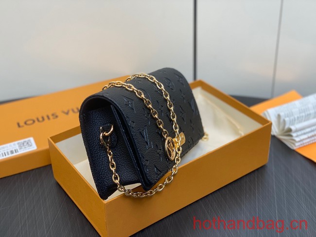 Louis Vuitton Wallet On Chain Lily M46919 black