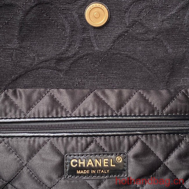 CHANEL 22 HANDBAG Tweed AS3261 black