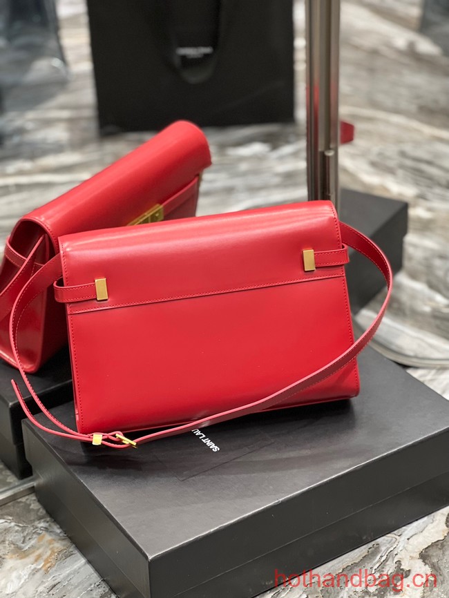 SAINT LAURENT MANHATTAN SHOULDER BAG IN BOX SAINT LAURENT LEATHER 5792710 RED