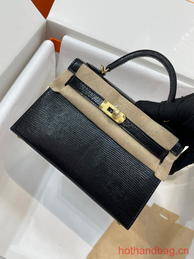 Hermes Kelly Shoulder Bags Original Leather KL2755 black