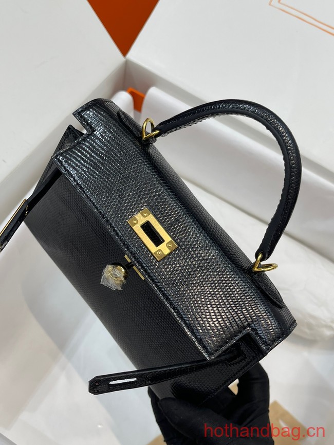 Hermes Kelly Shoulder Bags Original Leather KL2755 black