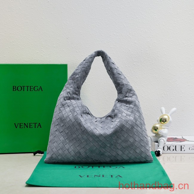 Bottega Veneta Small Hop Hop intrecciato suede top handle bag 763966 Thunder