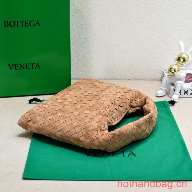 Bottega Veneta Small Hop Hop intrecciato suede top handle bag 763966 Acorn