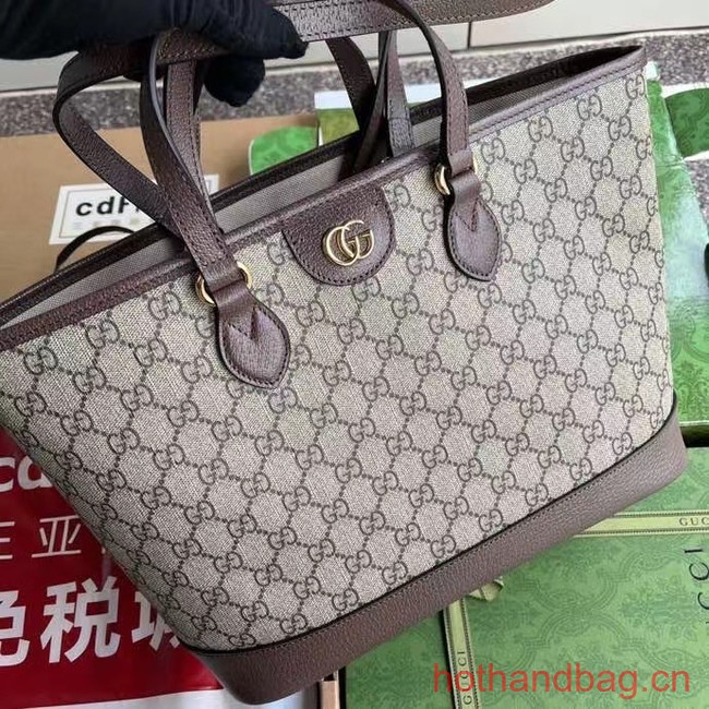 Gucci OPHIDIA MEDIUM TOTE BAG 739730 Brown