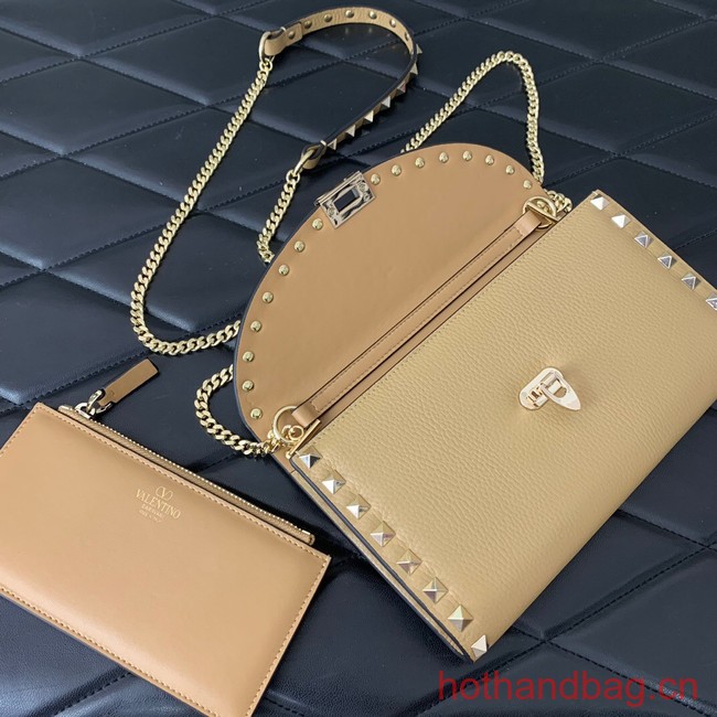 VALENTINO GARAVANI Loco Calf leather bag 0059 Apricot