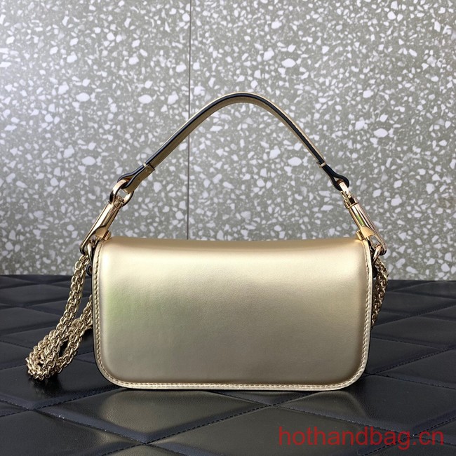 VALENTINO V logo MINI LOCO sheepskin bags B0L97 Champagne gold