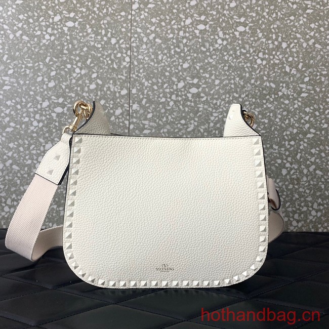 VALENTINO GARAVANI Loco Calf leather bag 0042 white