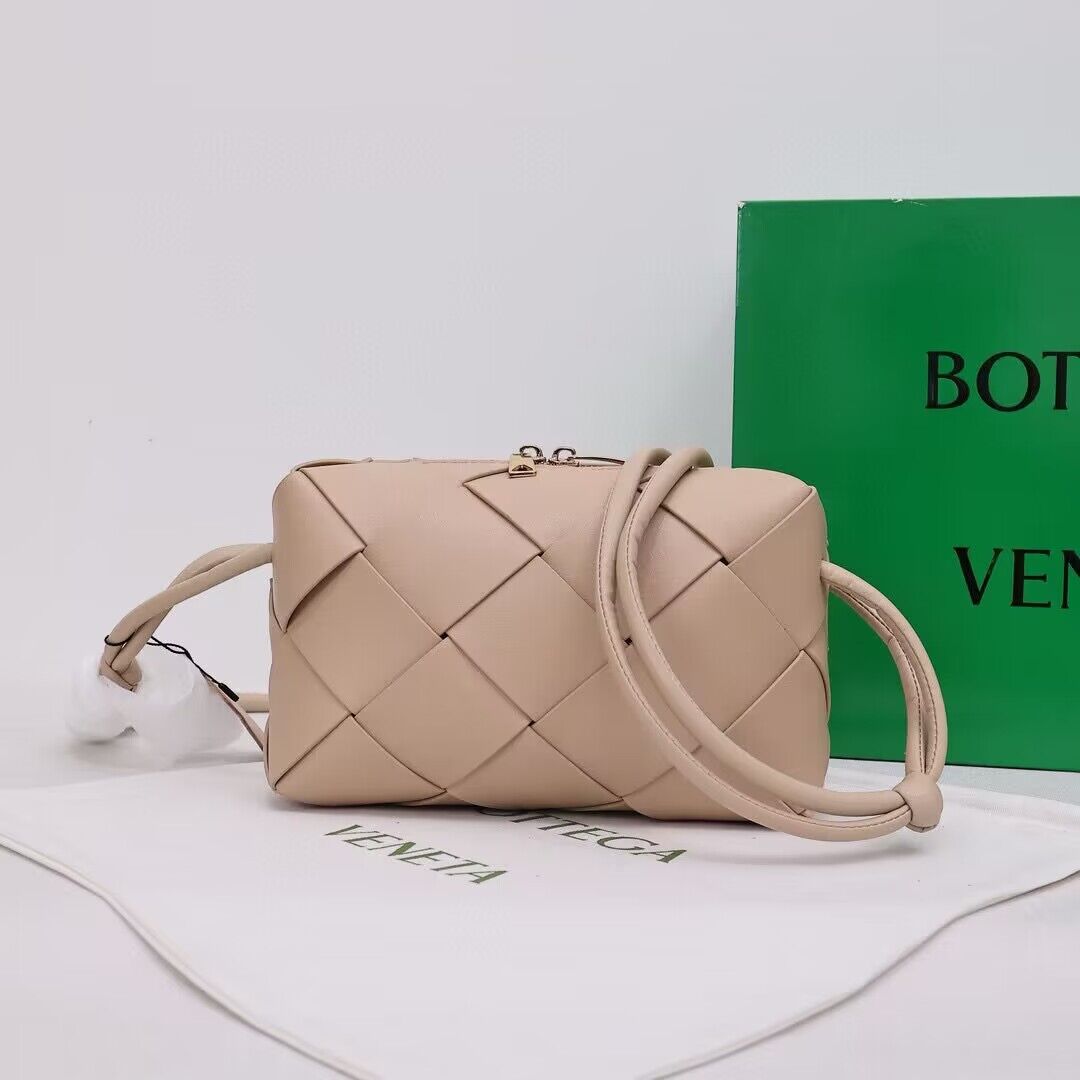 Bottega Veneta Small Cassette Camera Bag 709417 Cream