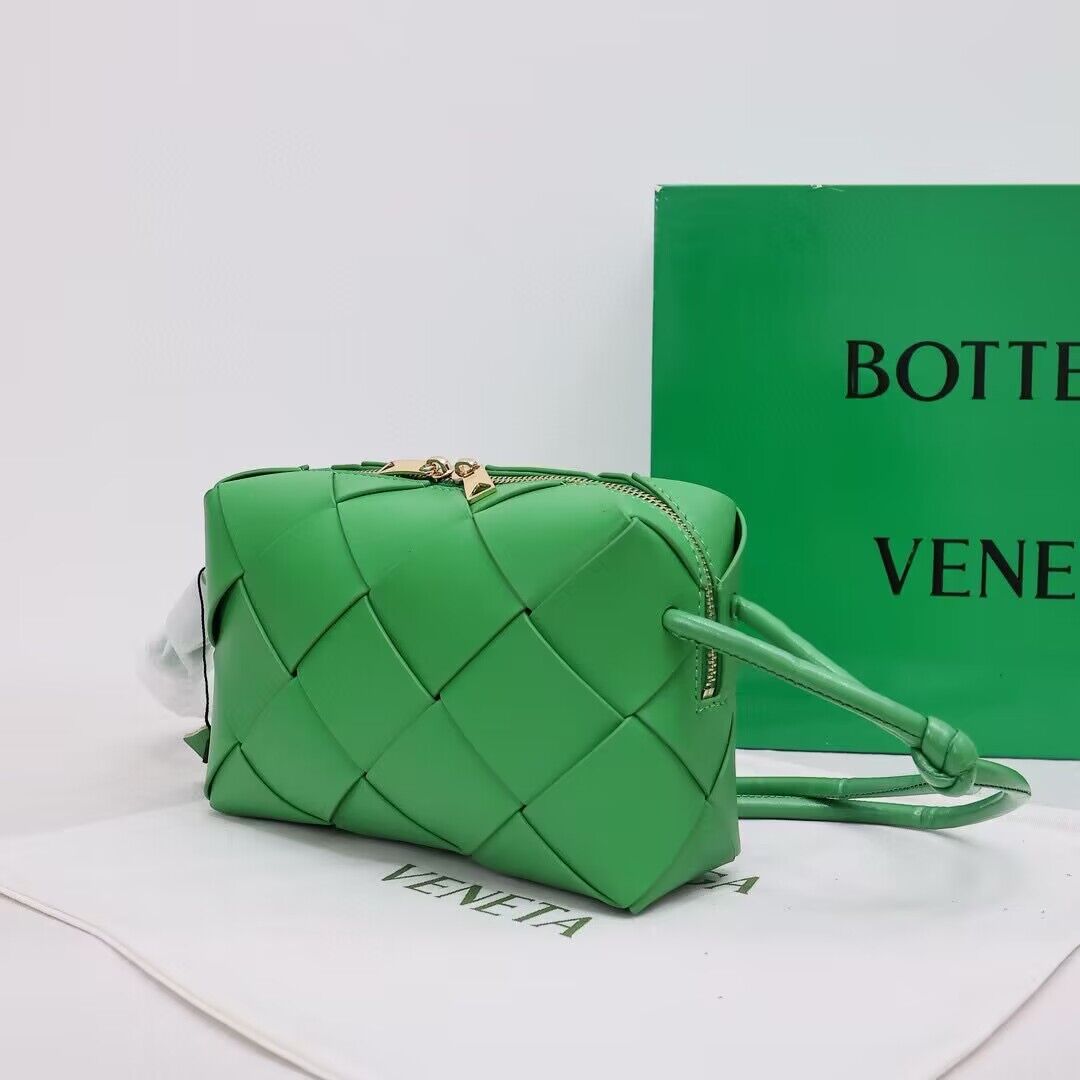 Bottega Veneta Small Cassette Camera Bag 709417 Dark Green