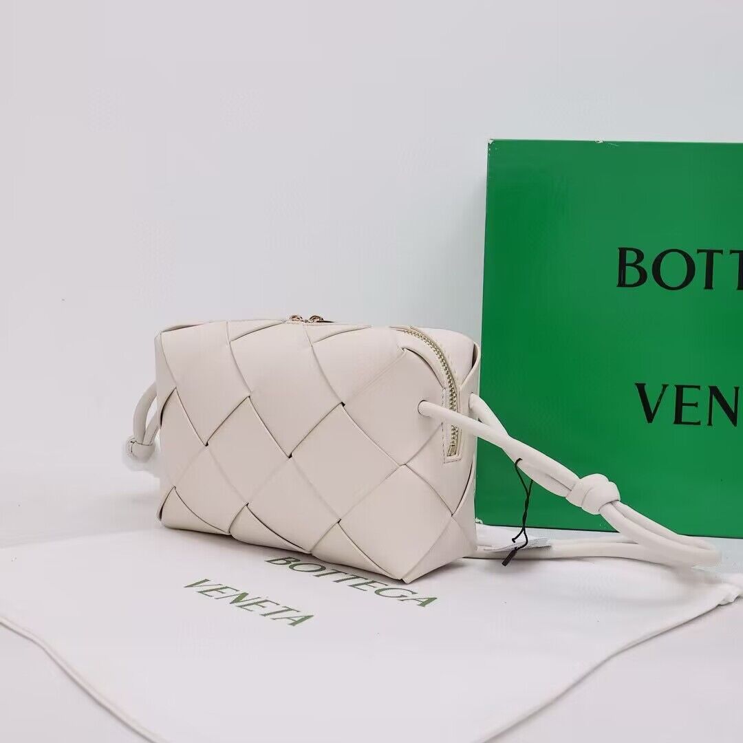 Bottega Veneta Small Cassette Camera Bag 709417 White