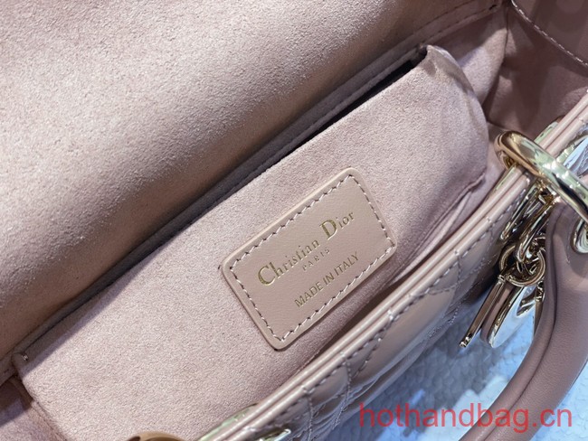 Dior Small Lady D-Joy Bag Dark Pink Cannage Lambskin M0613