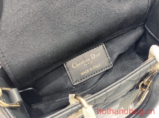 Dior mini Lady D-Joy Bag Cannage Lambskin 9230 black