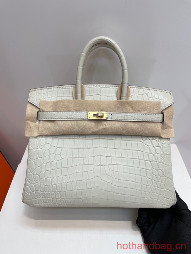 Hermes Birkin 30CM Original Crocodile Leather Bag 5530 Cream